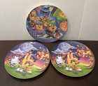 Vintage Mcdonald   s 1997 Halloween   Christmas 9 5  Plastic Plate Set Of 6