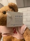 Avon Breast Cancer Awareness Teddy Bear Plush With Pink Ribbon Shirt 2001