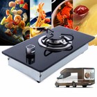 Boat Caravan Rv Camper 1 Burner Lpg Gas Stove Hob Tempered Glass Cooktop Cooker