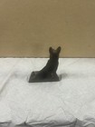 Antique 4 75   German Shepherd Dog Cast Iron Bookend Bronze Finish