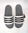 Adidas Adilette Comfort Grey black wht Men s Slide Sandals-asst Size Nwb Gz5895