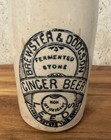 Antique Brewster   Dodgson Leeds Stone Ginger Beer Bottle Victorian 8 5    - C1890