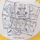 Aunt Martha s 3748 Puppy Fun Hot Iron Transfers Days Of The Week Dog Embroidery