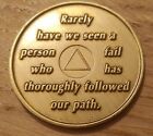 50 Year Alcoholics Anonymous Aa Founders Bronze Medallion Coin Sobriety Chip 