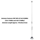 Dual Band Mobile Radio Antenna Kit - Nmo Mount   13ft Coaxial Cable  High Gain