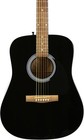 Fender Fa-115 Dreadnought Acoustic Guitar - Black  scratches And Smudges Through