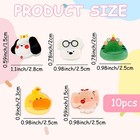 Hropzrcs 10 Pcs Mini Animals Hair Claw 1 Count  pack Of 10   Animal-10pcs