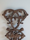 Antique Cast Wrought Iron Architectural Salvage Ornate Grape Vine Decor Piece