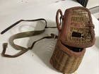 Antique  Fishing Creels Leather Strip Edges With Harness 12  Wide  7  Tall