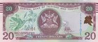 Trinidad And Tobago 20 Dollars  2006 2017  - Steel Drums p49c  Sig  Hillaire Unc