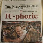Indiana Hoosiers Iu Championship The Indianapolis Star 1 18 26 Combo 