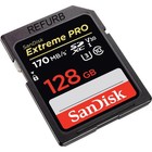 Sandisk - Extreme Pro 128gb Sdxc Uhs-i V30 Memory Card 170mb s
