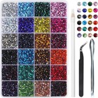 Hotfix Rhinestones Mixed 24 Colors  Ss10 Rhinestones For Crafts Clothes  Hotf   