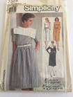 1985 Simplicity 7304 Vintage Sewing Pattern Dress Size 6 8 10