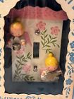 Originals By Irmi Wooden Angels Vtg Handpaint Light Switch Cover Nursery W  Box