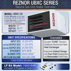 Reznor Ubxc 30 000 Btu High Static Natural Gas lp Propane Unit Heater   Venting
