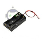5pcs Battery Holder Case Box With 3  Wire Leads For 2x Series Aa Batteries 3v Us