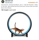 Cat Exercise Wheel 48    In Large Indoor Cat Running Wheel Treadmill Koi Pattern