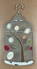 Vintage Boho Hanging Lamp Shades Screens Metal Yarn Tree Of Life Motif Unique