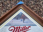 Nos Never Hung Miller High Life Tip Up Northern Pike Diamond Series Mirror 1994