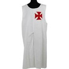 Medieval Templar Cloak   Tunic Reenactment Surcoat Renaissance Halloween Costume
