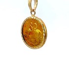 1992 Bahamas Flamingo Five Dollars Gold Coin   14k Yellow Gold Pendant - Y015