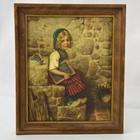 Vtg Framed Gretel Art Print By German Artist Wilhelm Von Kaulbach 8 5 X 7 Inch