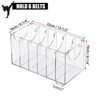 Clear Acrylic Martial Arts Belt Display Case For Karate Taekwondo 6 Belts Org   