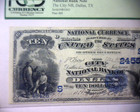 1882 Db  10 00 National Currency Note  Dallas Texas    nice    rare    