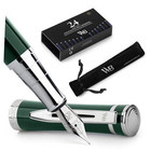  Fountain Pen Set  Medium Nib  Includes 24 Pack Ink Cartridges  Ink Refill 
