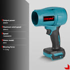 Turbo Jet Blower Brushless Handheld Portable Cordless Leaf Blower With 2 Battery