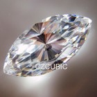 Cubic Zirconia Super Quality  Marquee   Mq   Shape 2 Pcs Each Size Usa Shipper