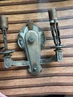 Pair Riddle Co Metal Wall Sconce Light  Made In Usa