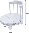 Newborn Photography Props Vintage Wooden Chair - Rustic White