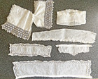 Antique Vintage Lace Lot Pieces Scraps Tatting Voile Victorian Edwardian 1910s