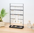 Jewelry Organizer Stand Necklace Holder  Tower For Small Base  Black 