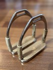 Jointed Stirrup Irons Horse S Line Good Used Condition 4 75 Inches