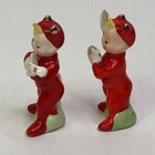 Vtg Napco Mini 3    Musician Little Devil  Pixie Figurine Set  s1520 Sticker