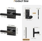 Double Side Gate Latch  Heavy Duty Gate Latch For Wooden Fence  Black Fence Gate