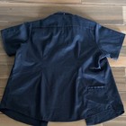 Dickies Men s Xl Navy Short Sleeve Button-up Work Shirt Pockets Logo