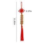 Chinese Feng Shui 5 Coins Knot Tassel Hanging Ornament For Car And Home