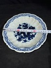 10 6   Xuande Dynasty Blue White Porcelain Dragon Beast Tray Pallets Dish Plate
