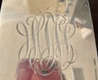 Antique vintage Sterling Silver Pair Of Monogramed Hair Brushes