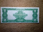 1899  2 Two Dollar Silver Certificate Note  nickname Of Mini Port Hole   Xf xf 