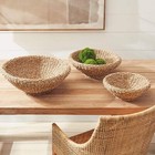 Seagrass Shallow Tapered Baskets  Set Of 3