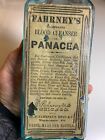 Antique Bottle Labeled Fahrney   s Celebrated Blood Cleanser Chicago Waynesboro Pa