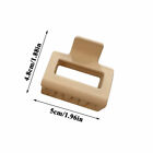 Women Matte Square Hair Claw Clip Crab Clamp Frosted Barrettes Hairpin Hairgrip 