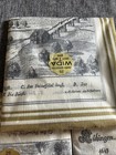 1643 Tubingen Germany Engraving Vintage Wida Paper Serviette Swiss Napkins Lot