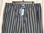 New Cremieux Lounge Wear Mens Size 2xt Sleep Pajama Pants Blue Stripe Cotton Nwt