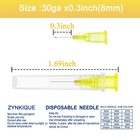 100pack 30 Gauge 0 3 Inch Needle  Luer Lock Individually 30g  8mm  